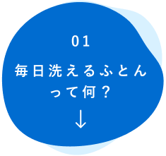 毎日洗えるふとんって何？